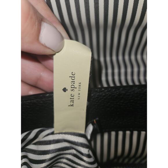 EUC Kate Spade Kingston Drive Simona Black Leather Backpack Bag 10x11x5 - Picture 14 of 14